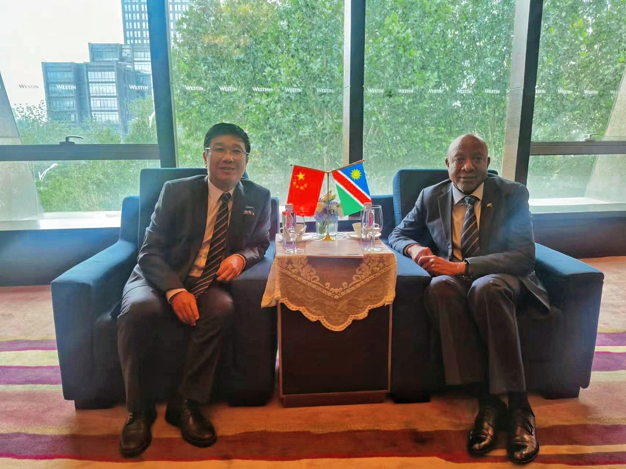 中非合作论坛期间冰球突破资源 董事长王平卫拜会三国总统